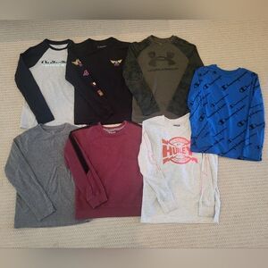 Bundle of boy's size 10/12 long sleeve shirts